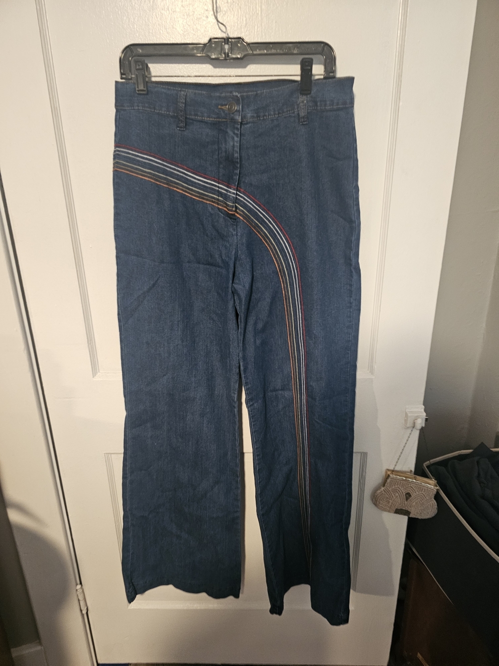 Modcloth Rainbow Embroidered Jeans